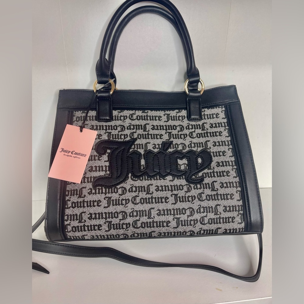 JUICY COUTURE BAG Paparazzi bag black tote - Picture 1 of 4